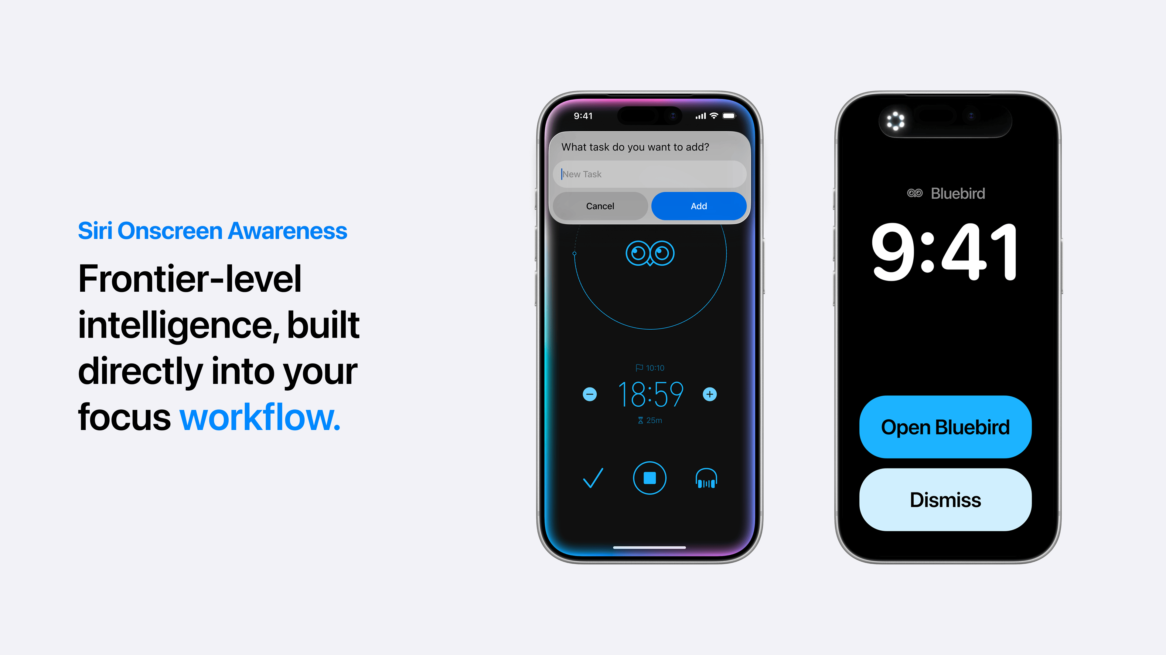 Siri Onscreen Awareness with Bluebird